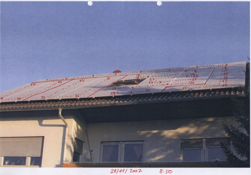 Schema der Fotovoltaikanlage